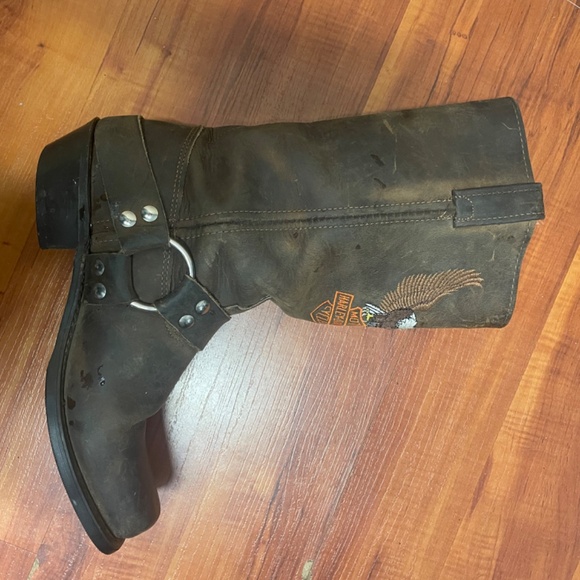 Harley Davidson Womens Brown Boots - Picture 3 of 10